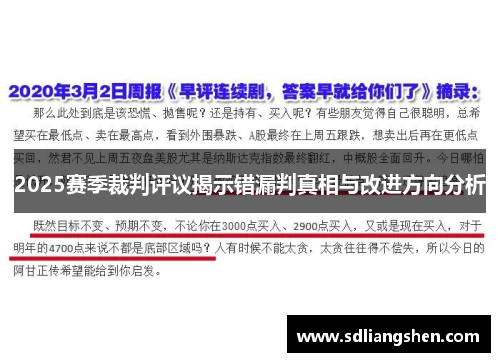 2025赛季裁判评议揭示错漏判真相与改进方向分析